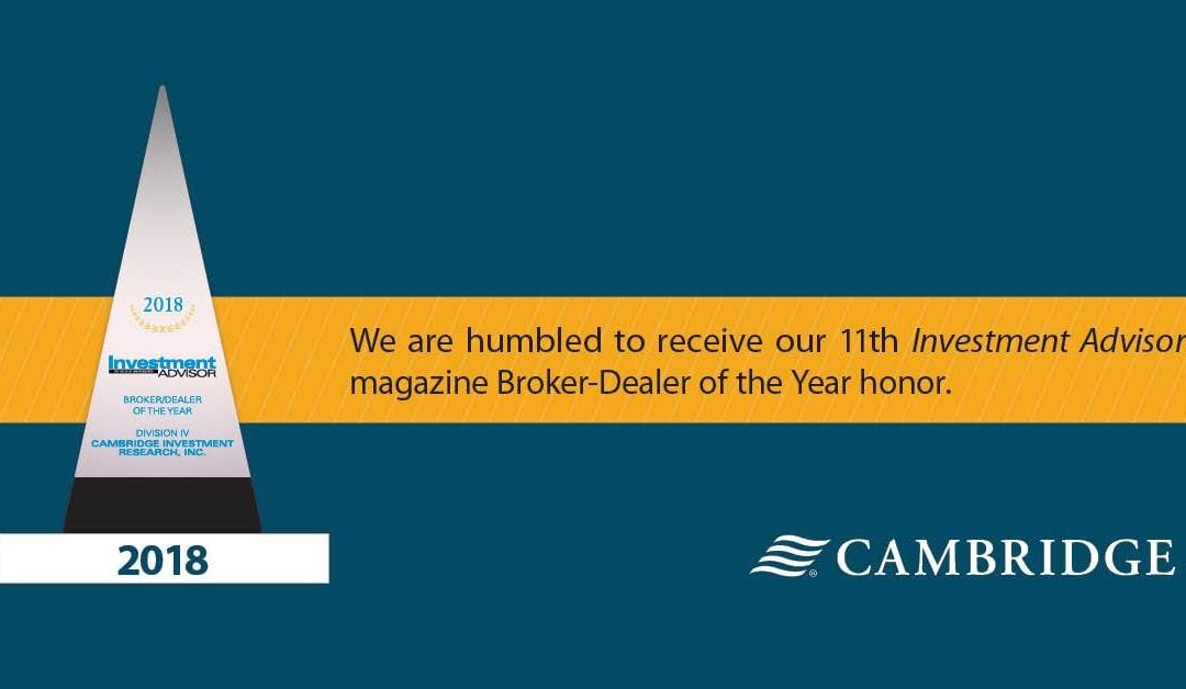 Broker-Dealer of the Year for 2018!